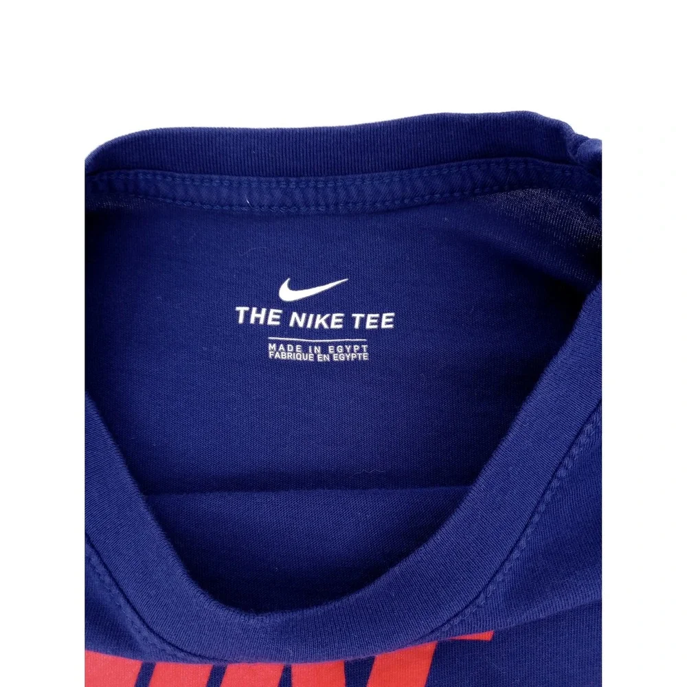 Nike T-Shirt Mens Medium Blue USA Graphic Logo Short Sleeve Cotton Tee